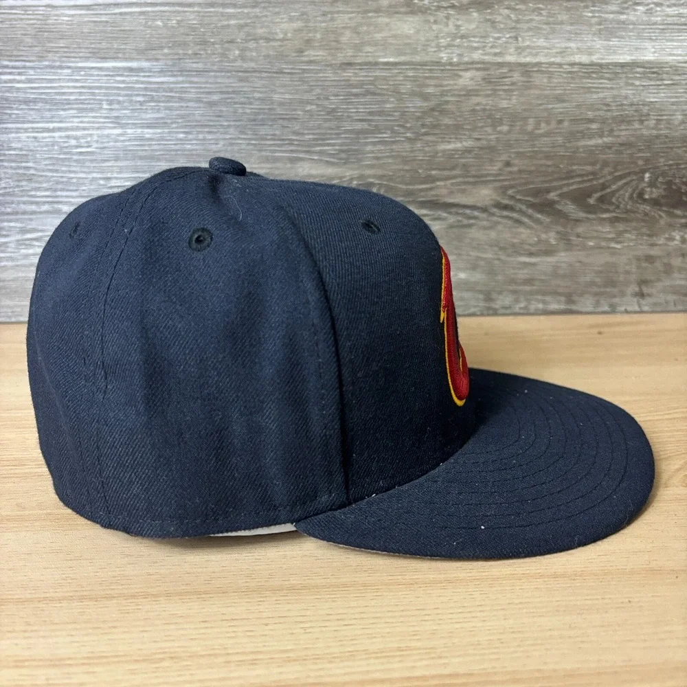 Cleveland Cavaliers Hat Cap Fitted Blue 7 1/8 NBA Basketball New Era